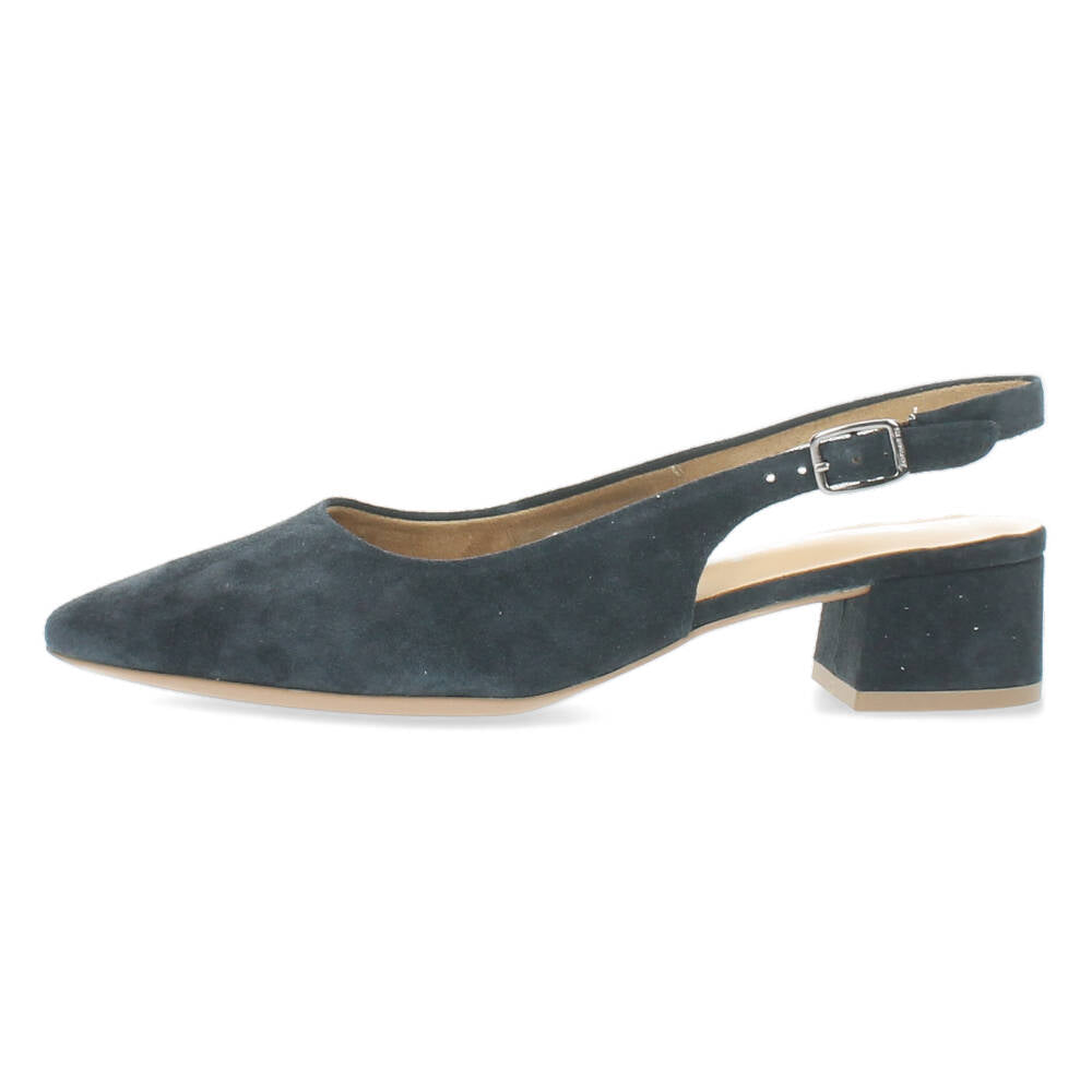 Blauwe slingbacks