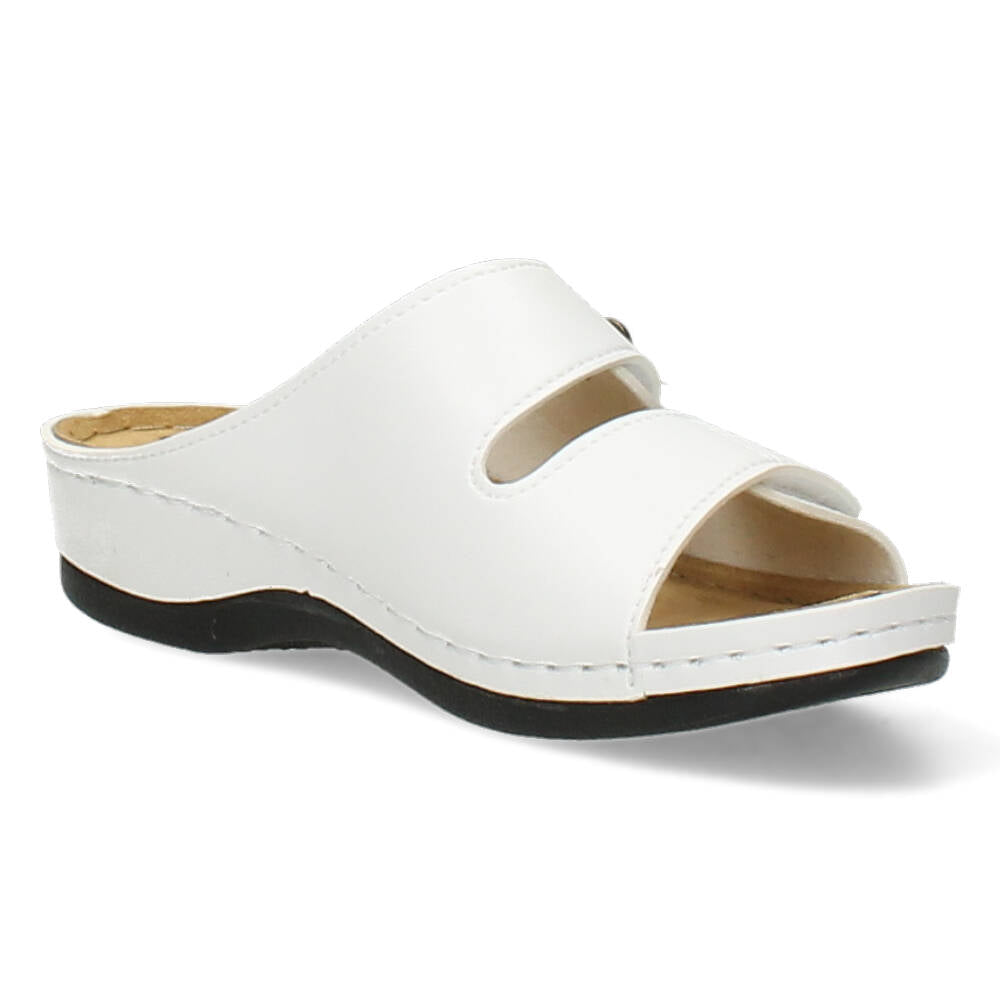 Witte slippers