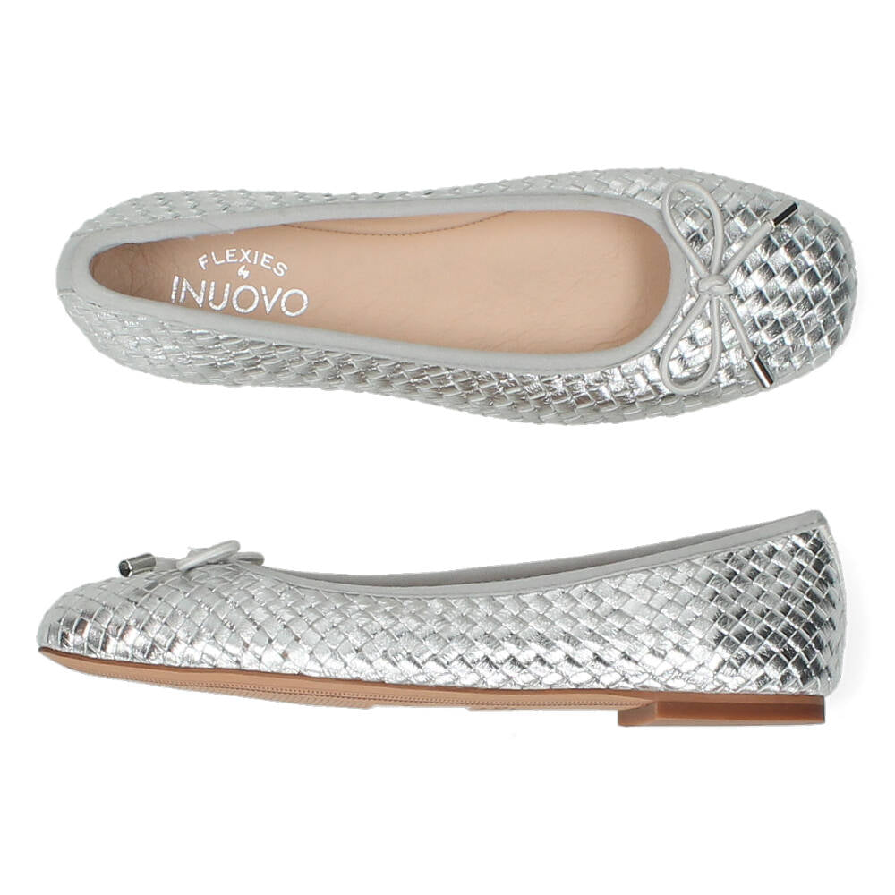 Zilveren ballerina's