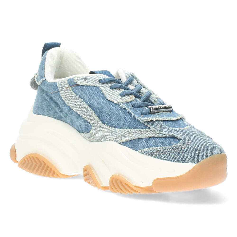 Jeansblauwe sneakers