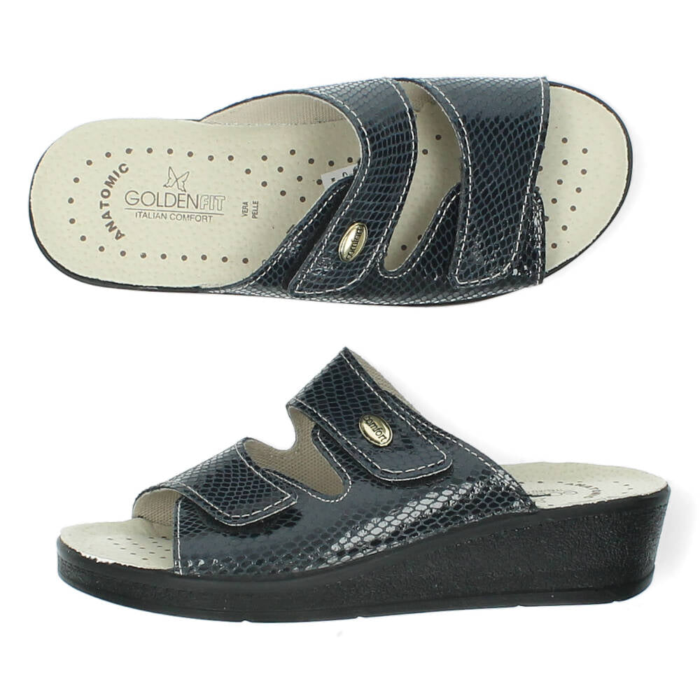 Blauwe slippers