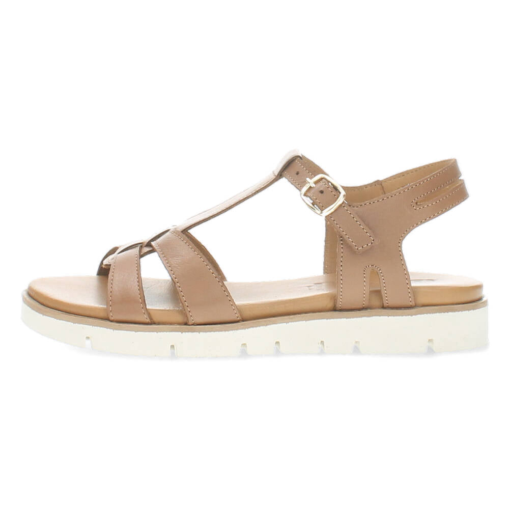 Cognac sandalen