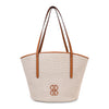 Beige/cognac handtas