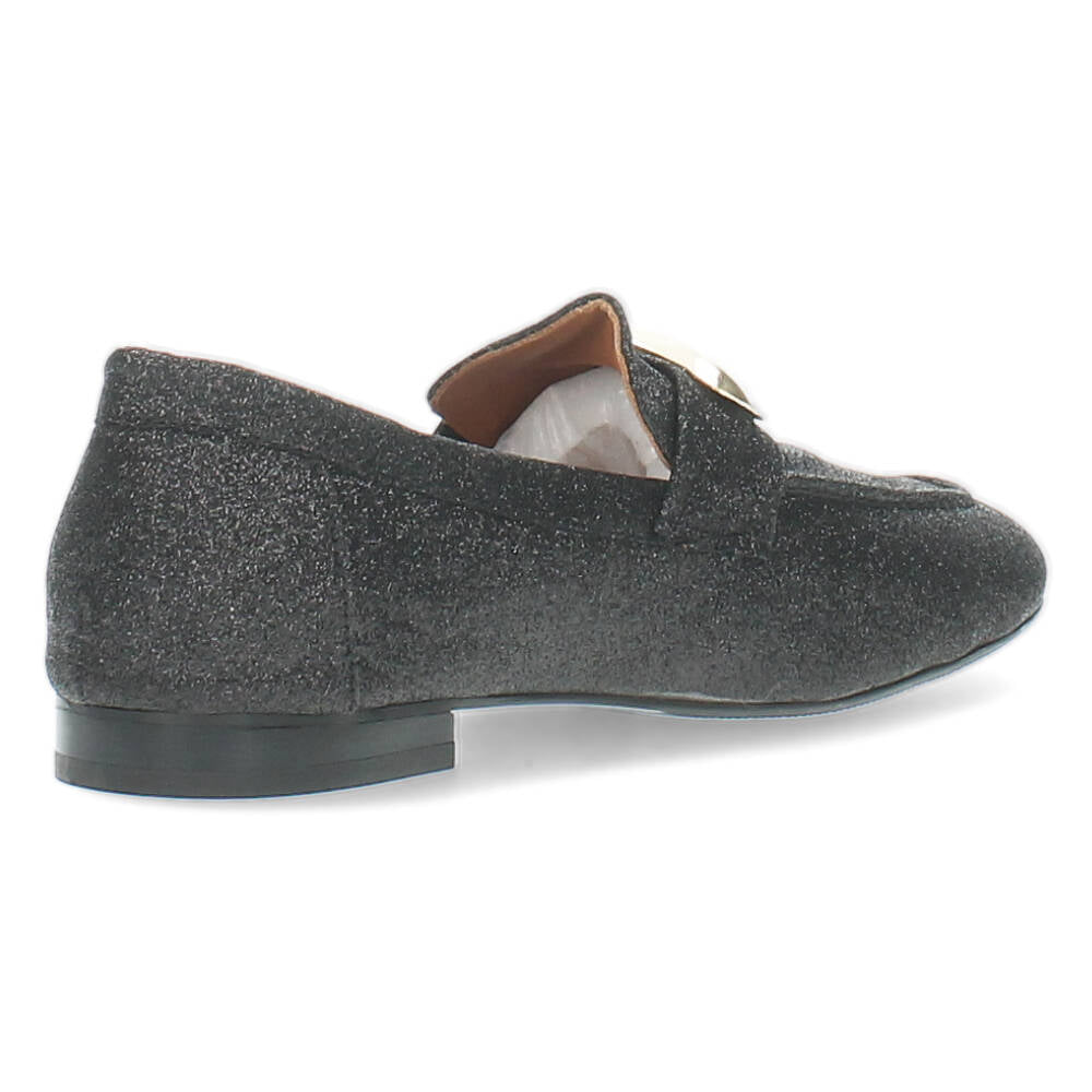 Zwarte glitter loafers