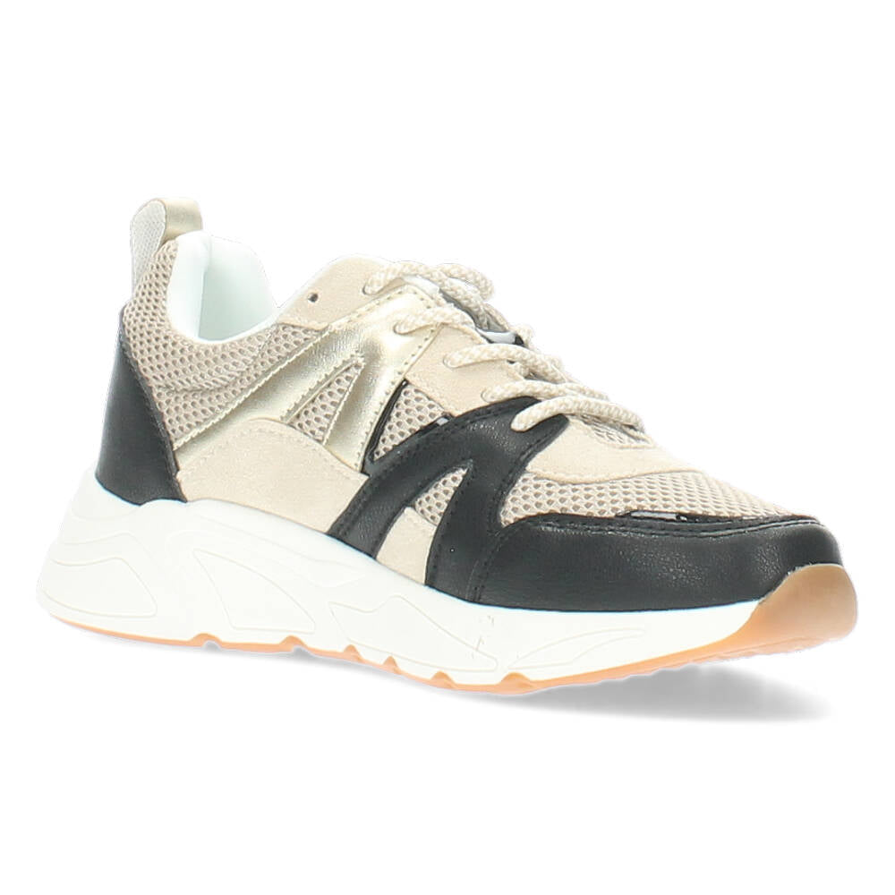 Zwarte/Beige sneakers
