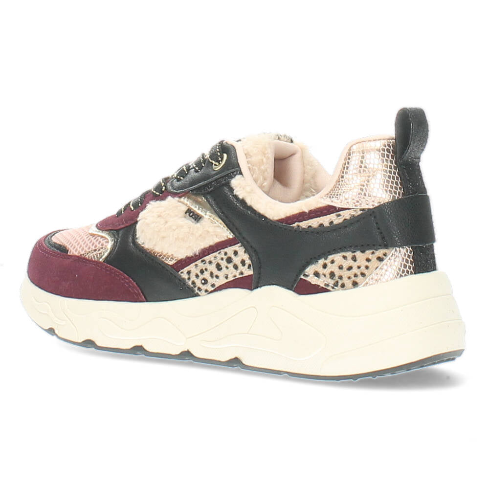 Burgundy sneakers