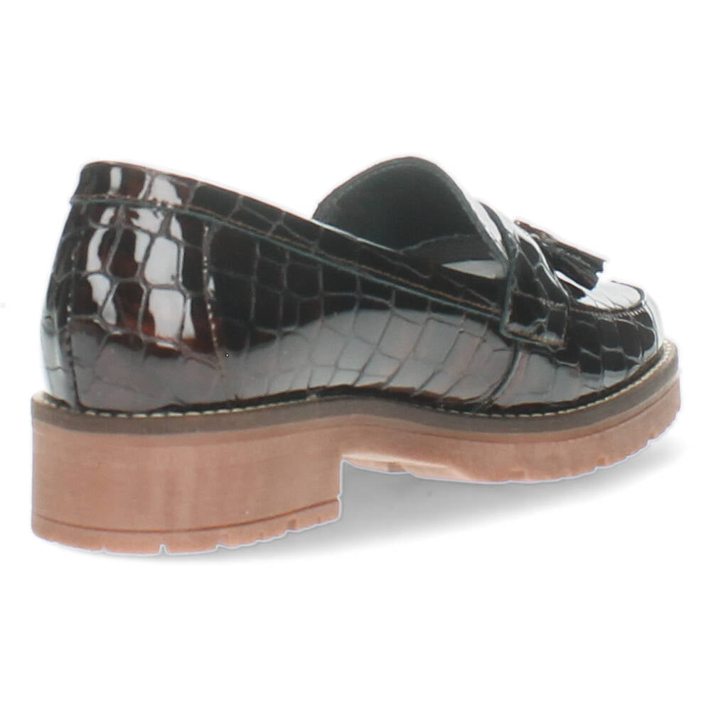 Bruine mocassins