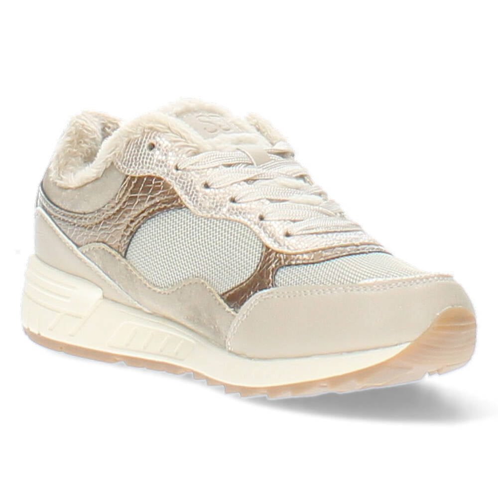 Beige/Groene sneakers