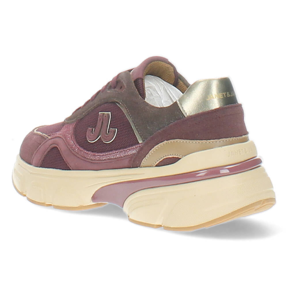 Burgundy sneakers