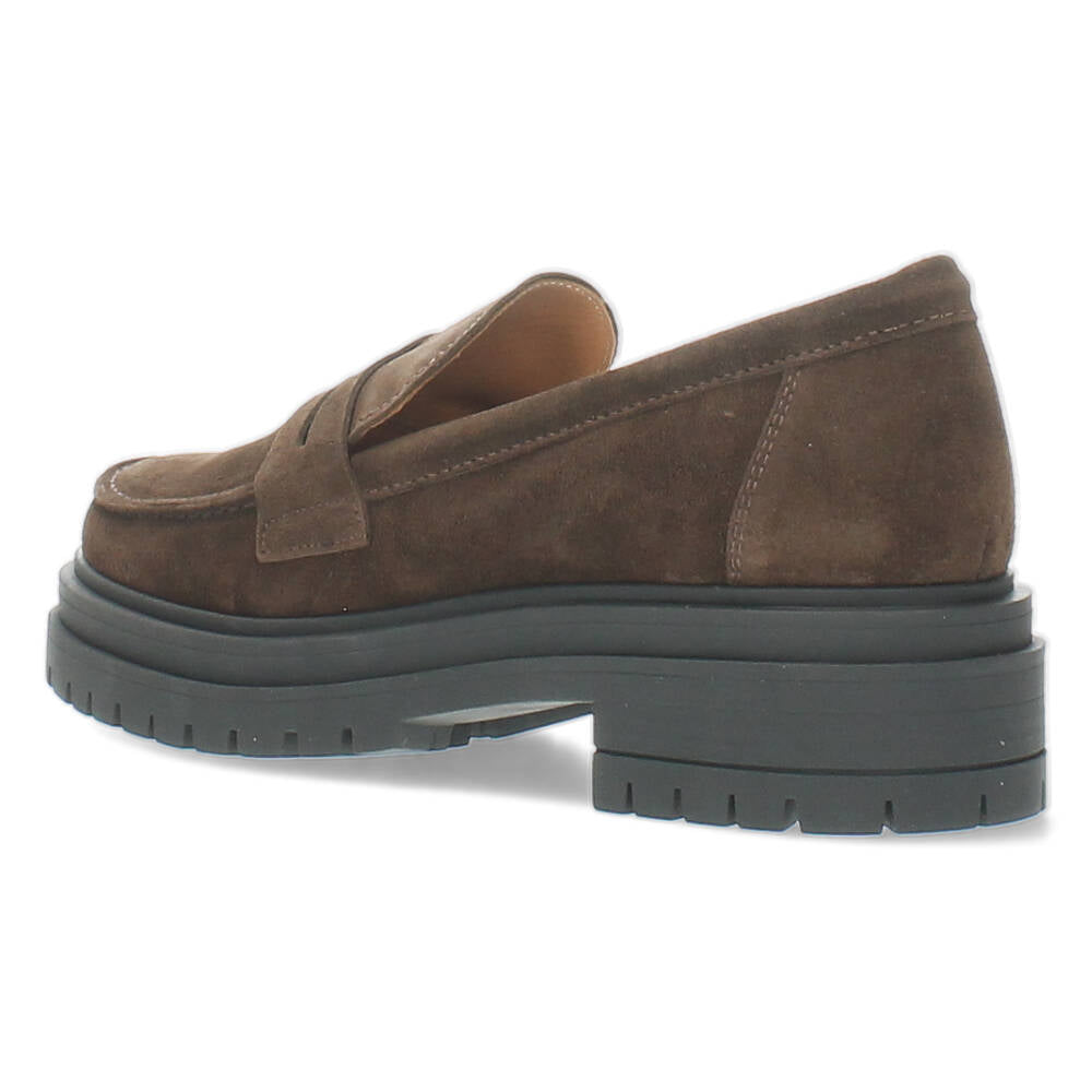 Donkerbruine mocassins