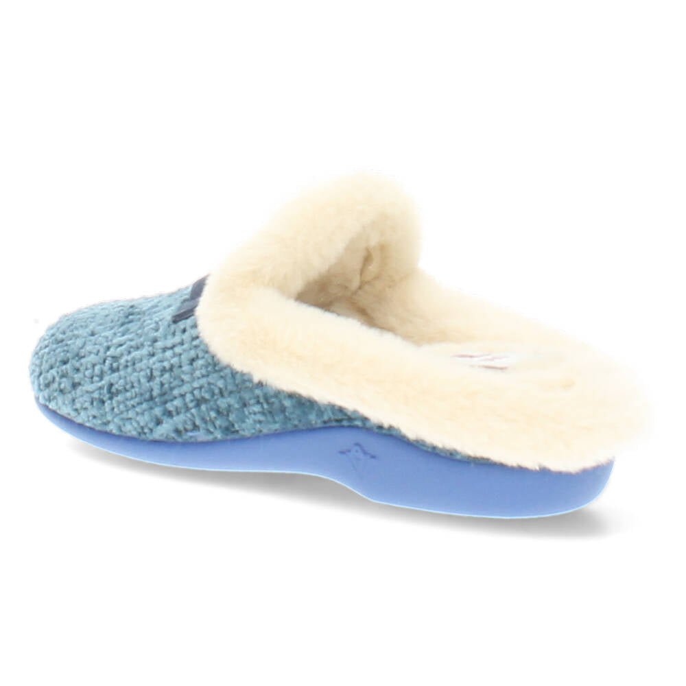 Jeansblauwe pantoffels