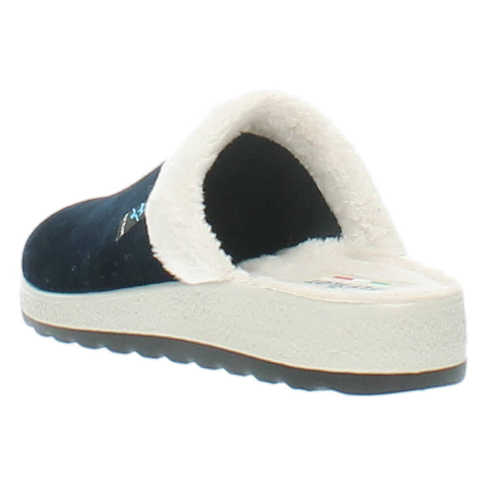donkerblauwe pantoffel
