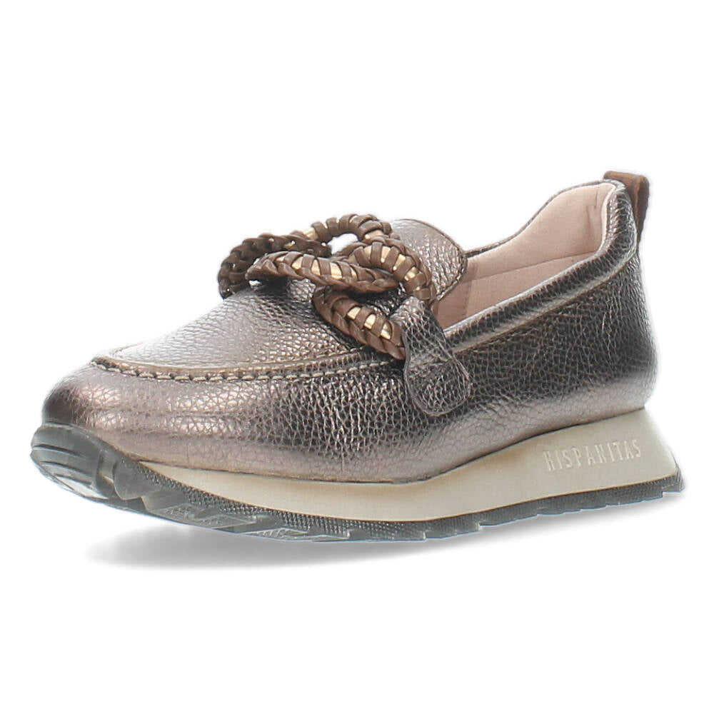 Metallic Taupe loafers