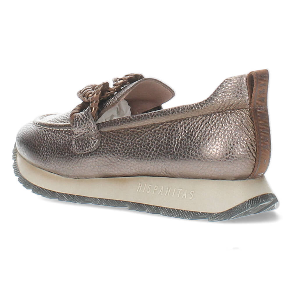Metallic Taupe loafers