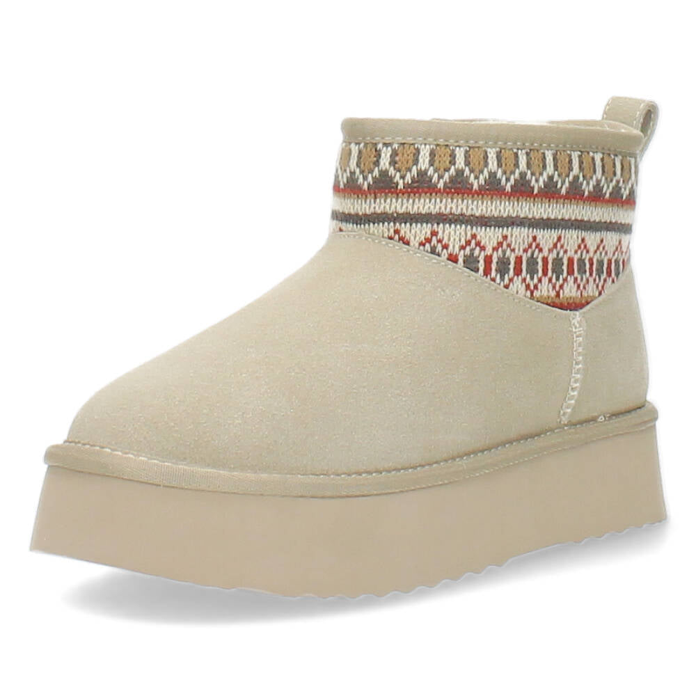 Beige booties