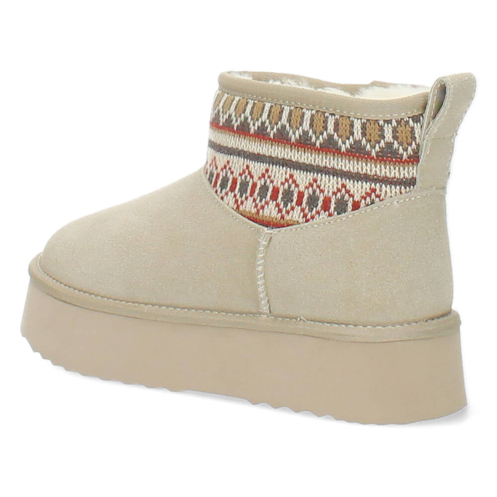 Beige booties