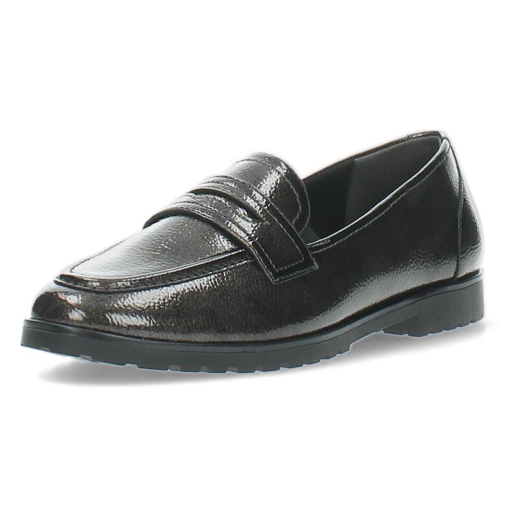 Donkergrijze loafers