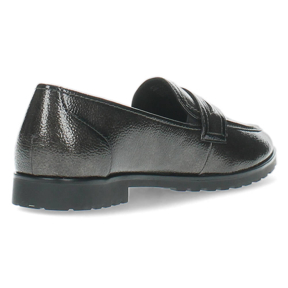 Donkergrijze loafers