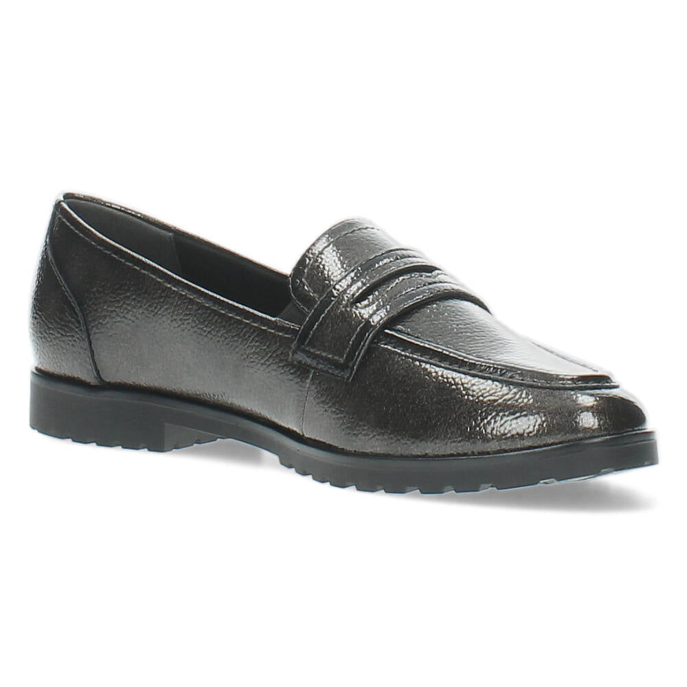 Donkergrijze loafers
