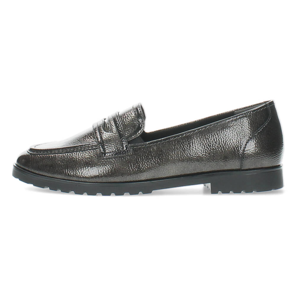 Donkergrijze loafers
