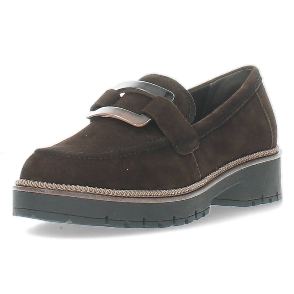 Bruine mocassins