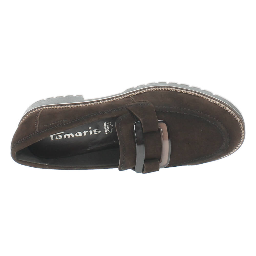 Bruine mocassins