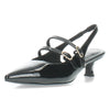 Zwarte slingbacks