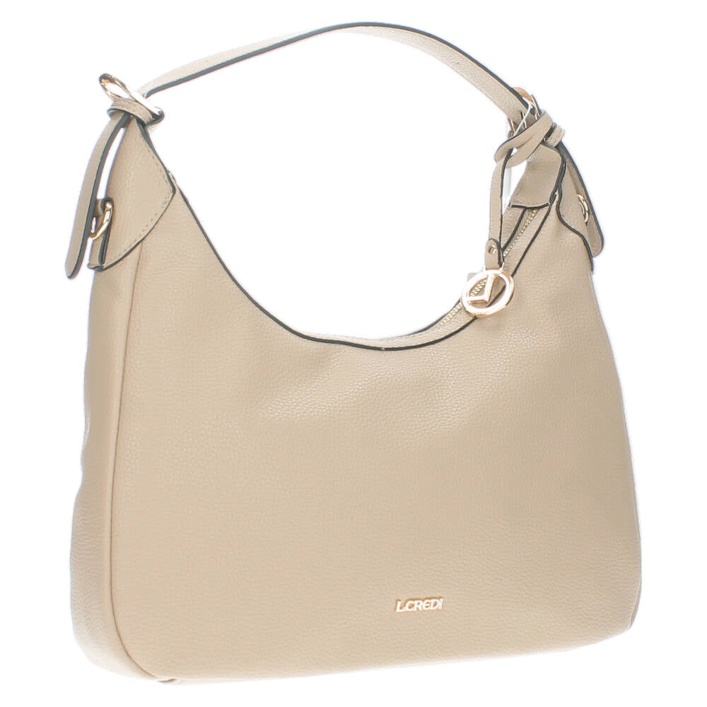 beige handtas