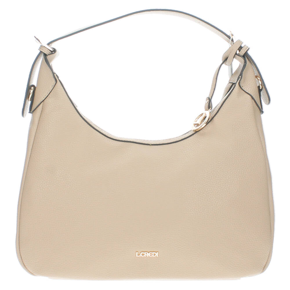 beige handtas