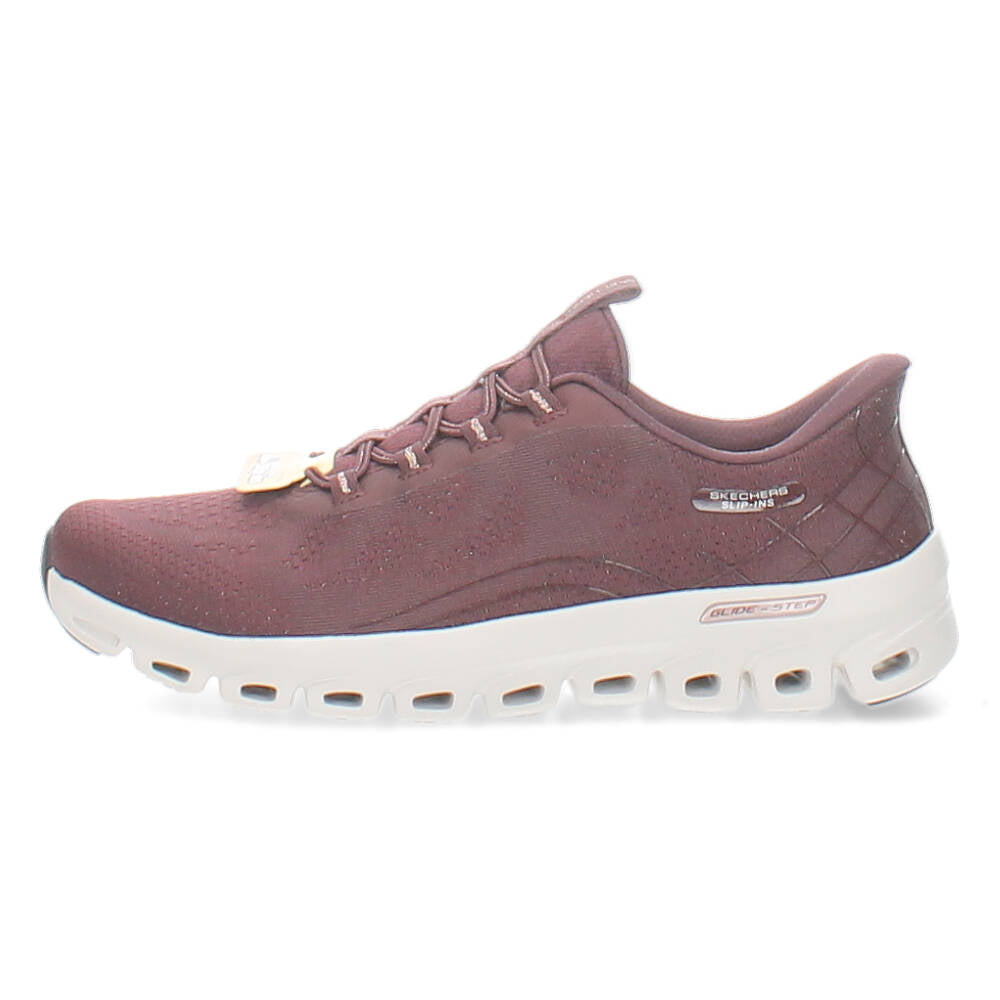 Burgundy slip-ons