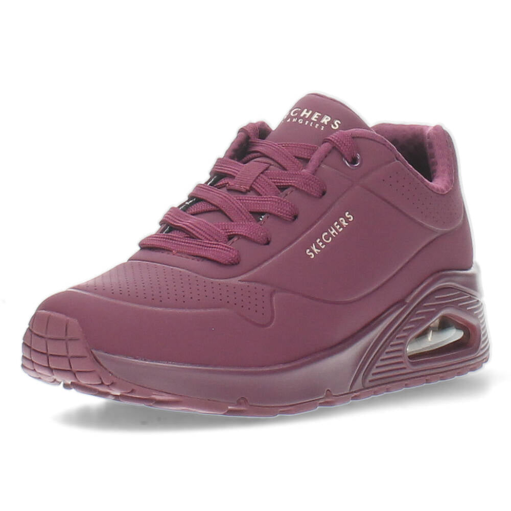 Paarse sneakers