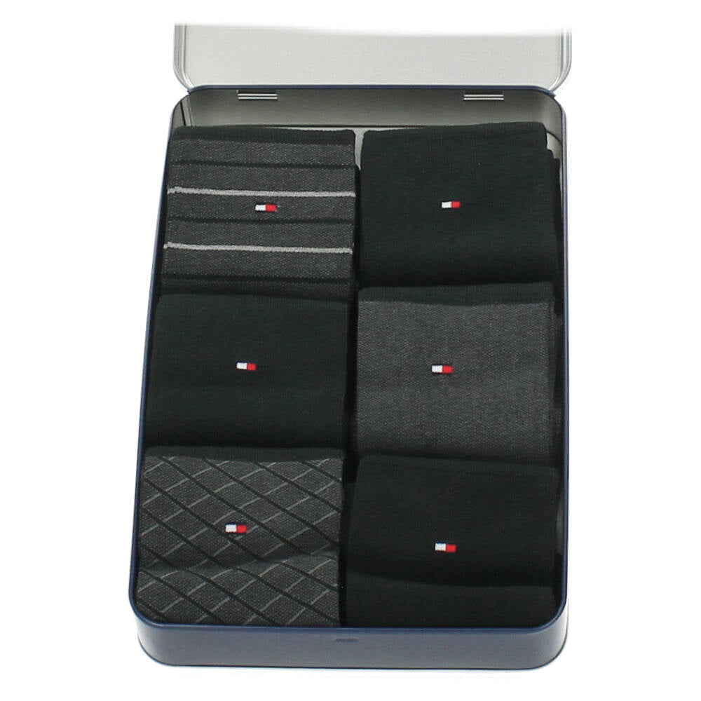 cadeaubox zwarte kousen, 6 paar