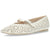 beige ballerina