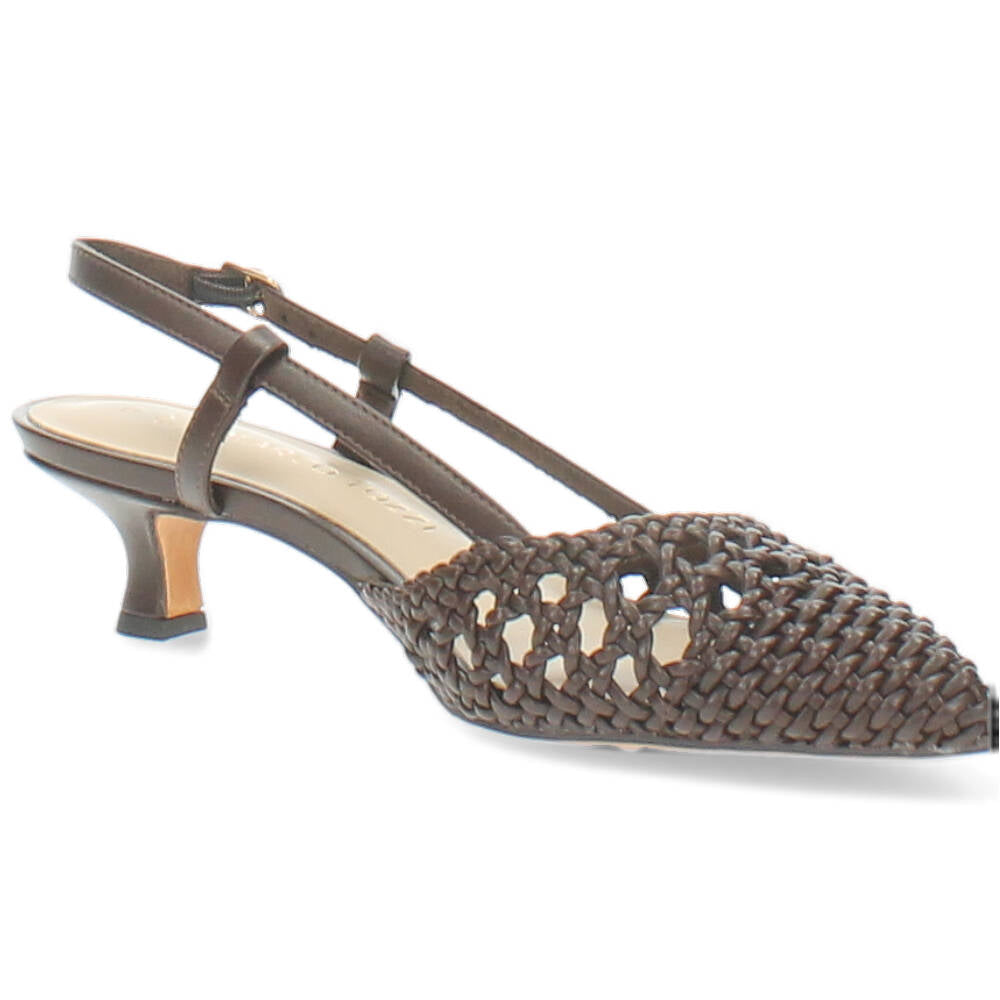 bruine slingback