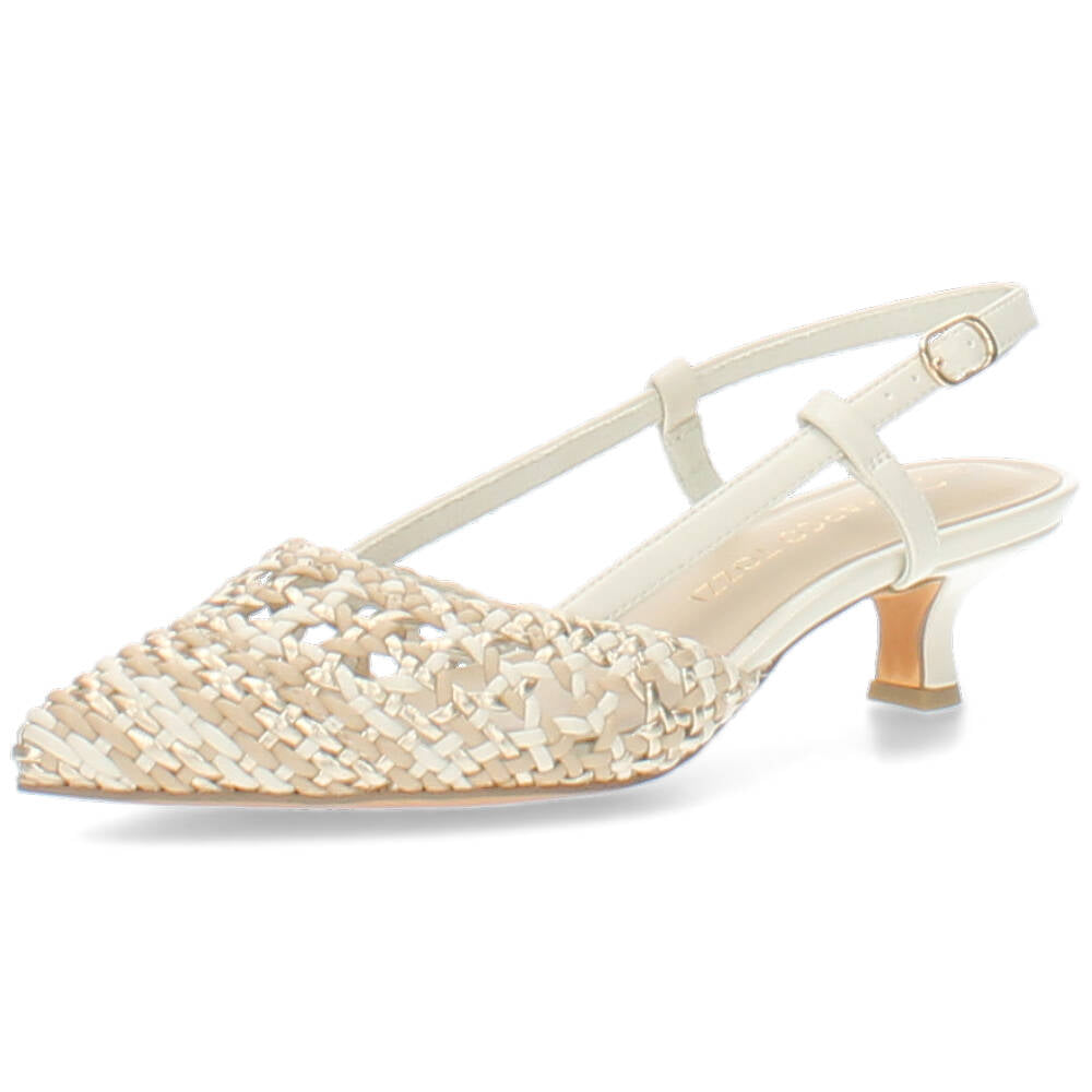 beige slingback