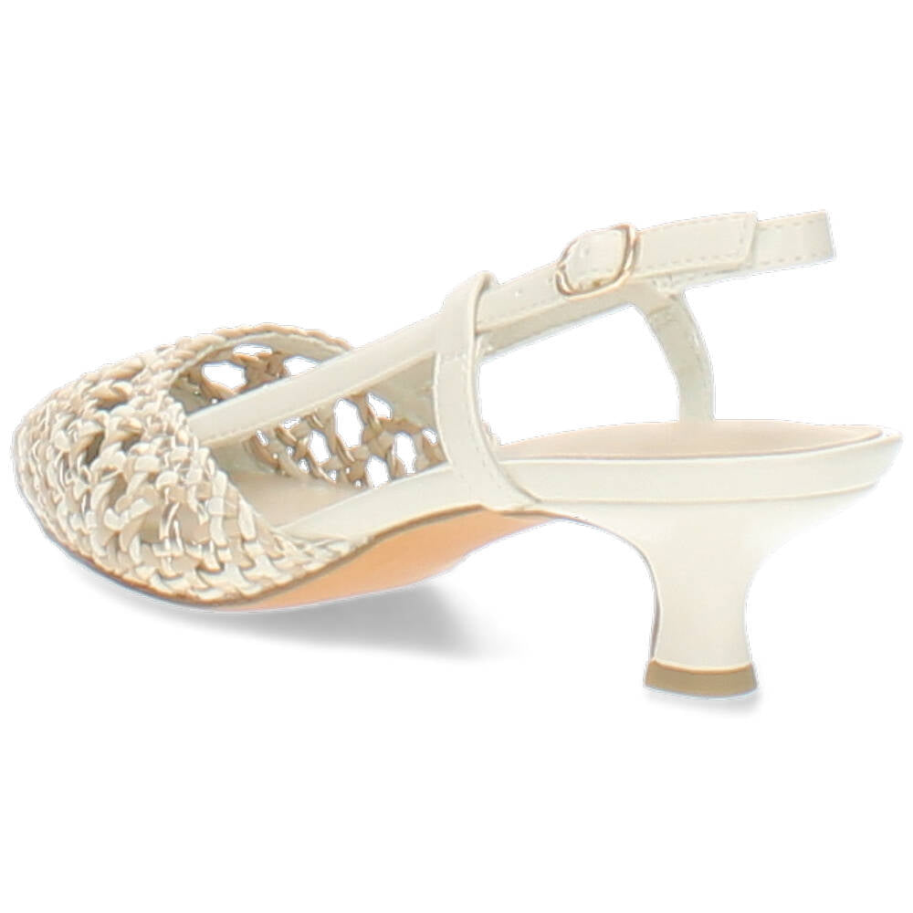 beige slingback