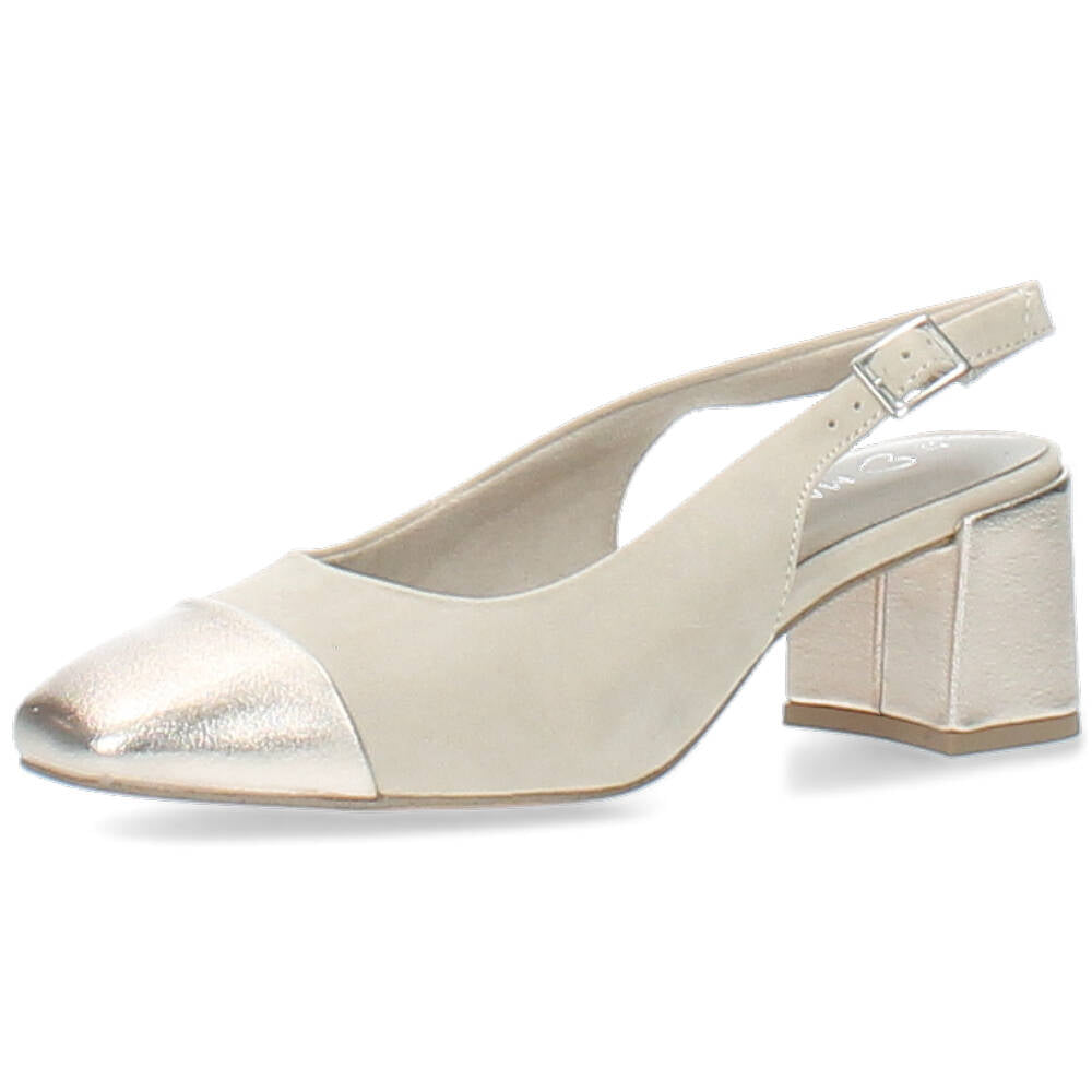 beige slingback