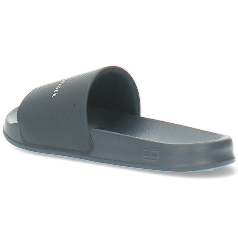 blauwe poolslide