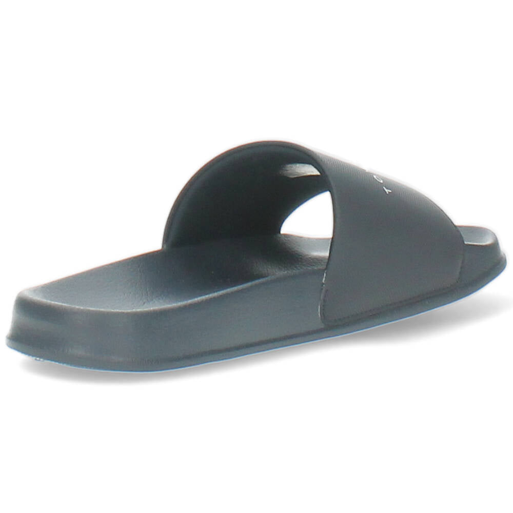 blauwe poolslide