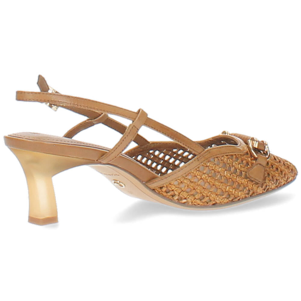 cognac slingback