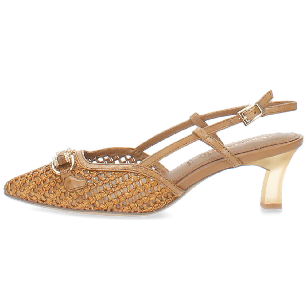 cognac slingback