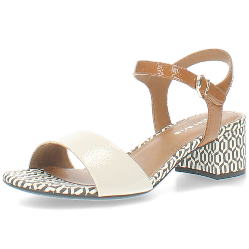 beige/cognac sandaal