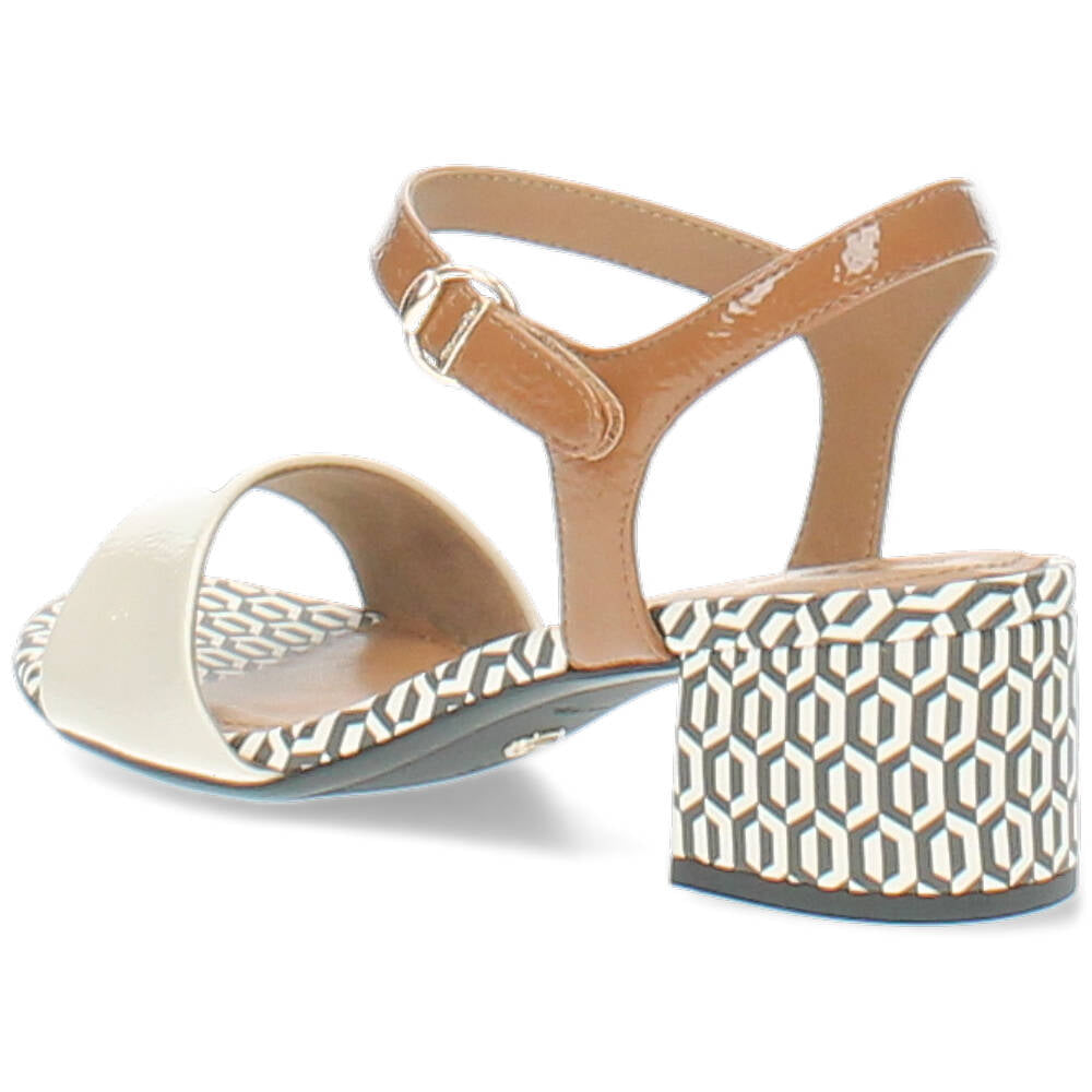 beige/cognac sandaal