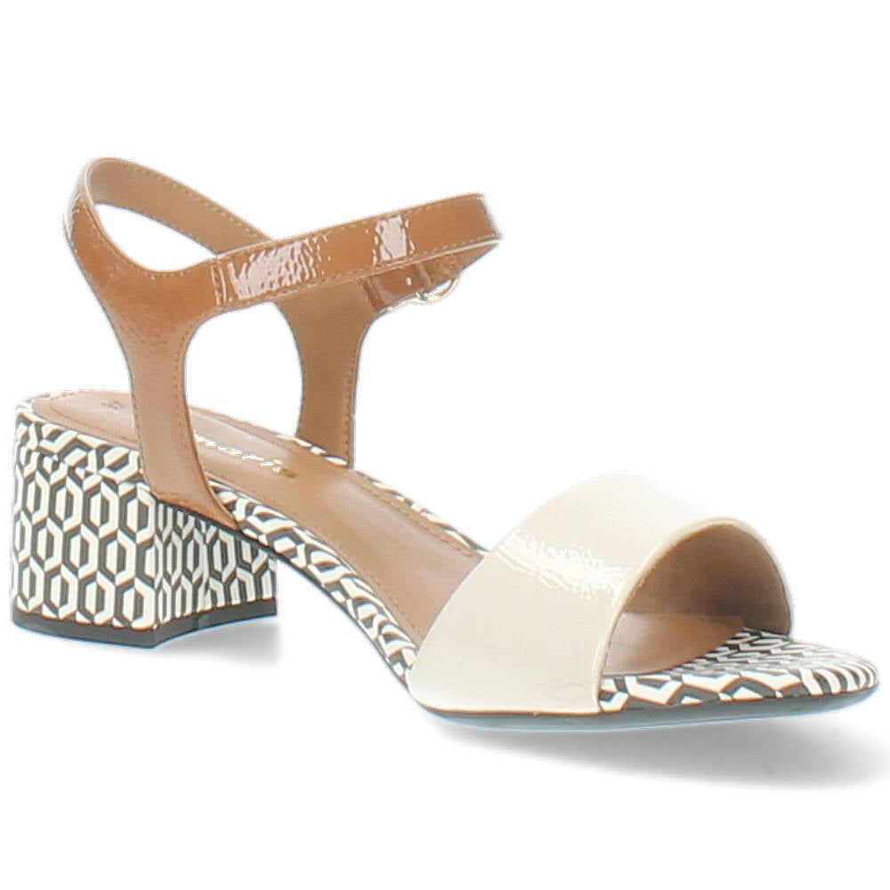 beige/cognac sandaal