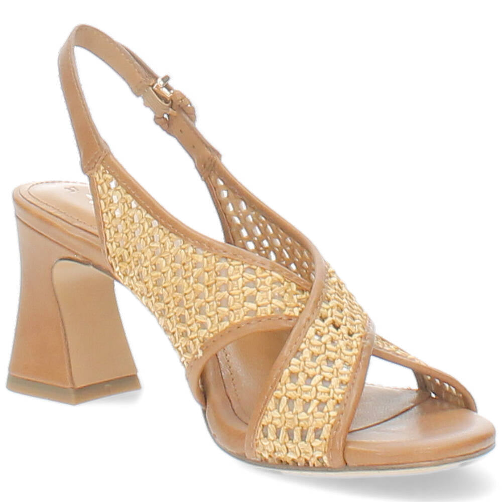 cognac sandaal