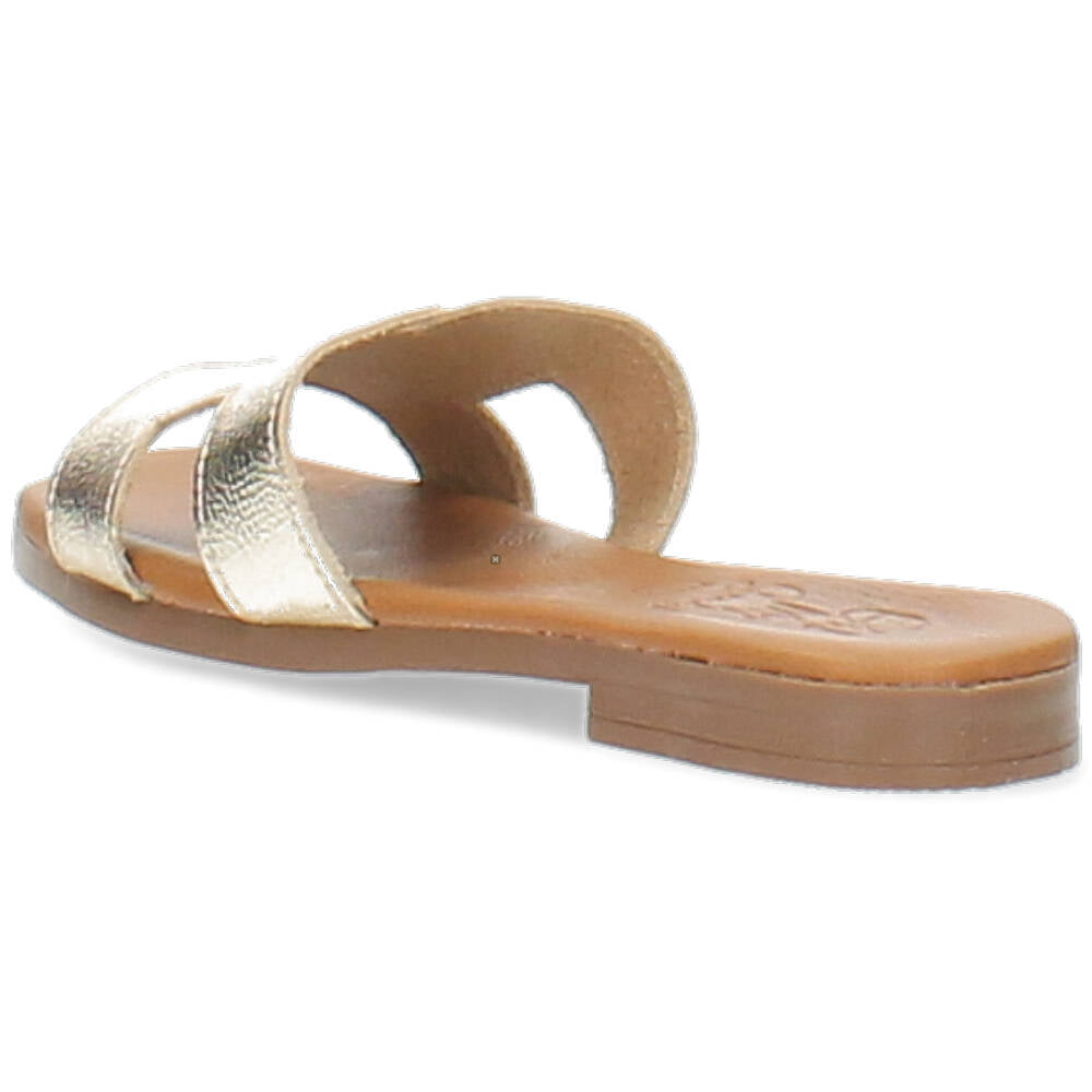 champagnekleurige slipper