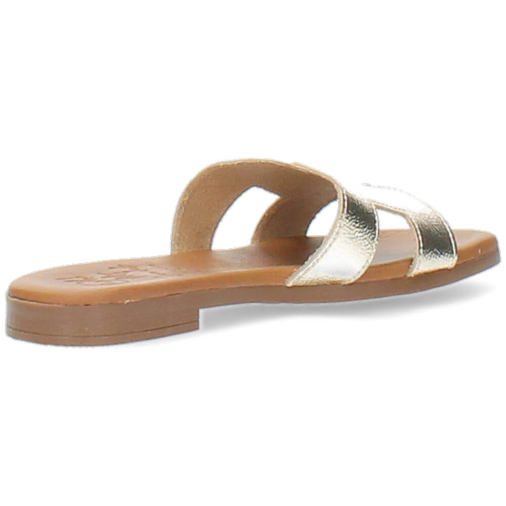 champagnekleurige slipper