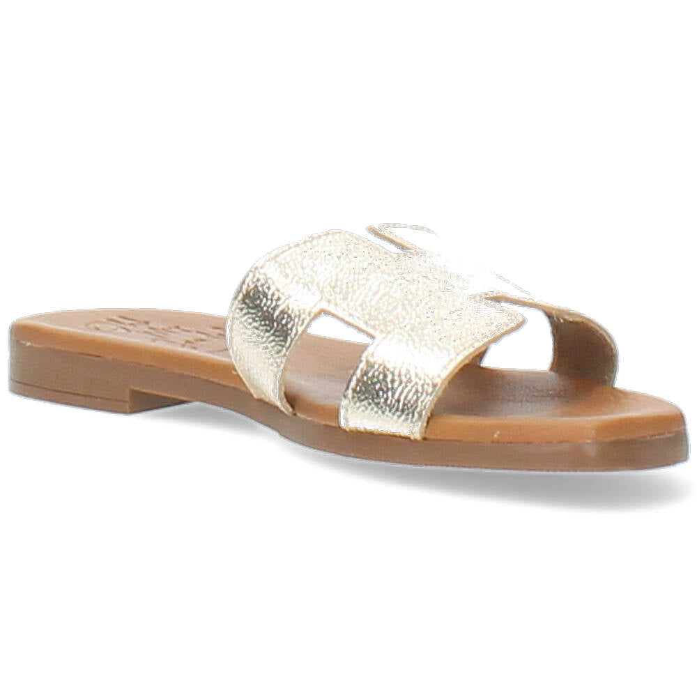 champagnekleurige slipper