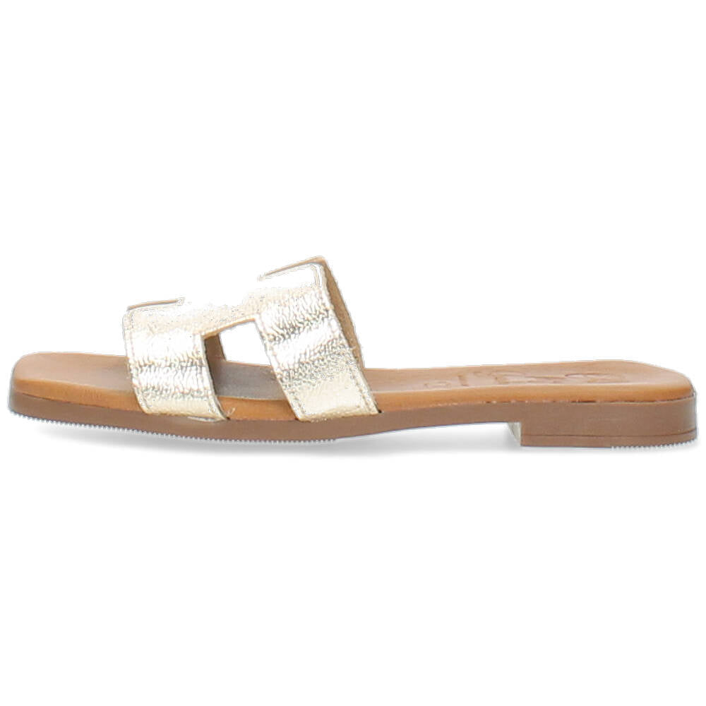 champagnekleurige slipper