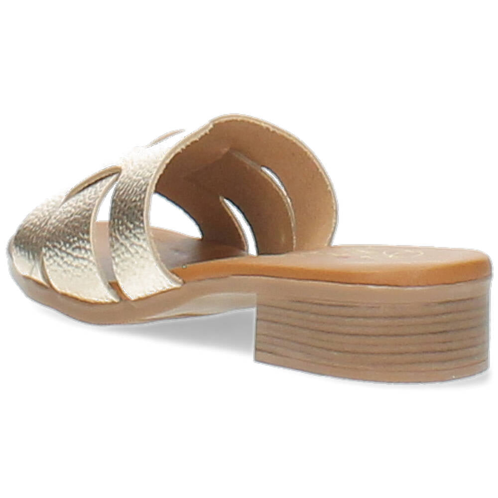 champagnekleurige slipper